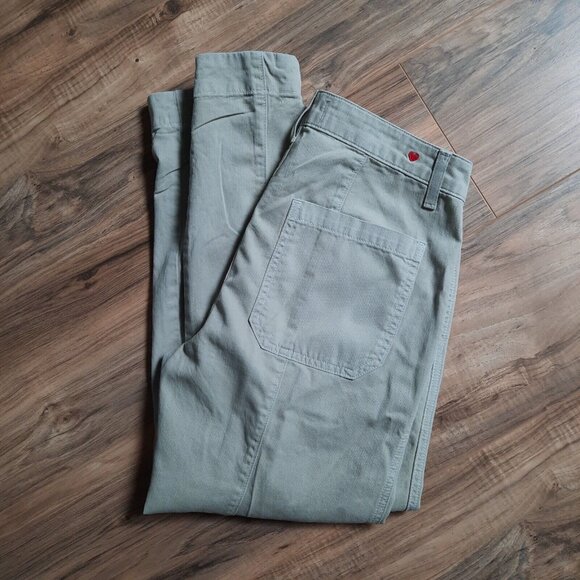 Sundry‎ Pants Womens Size 27 Pale Greenish Beige Utility Ankle Joggers Tapered - Picture 1 of 14